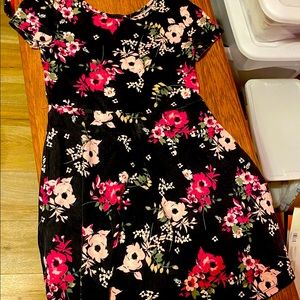 Floral printed midi dress